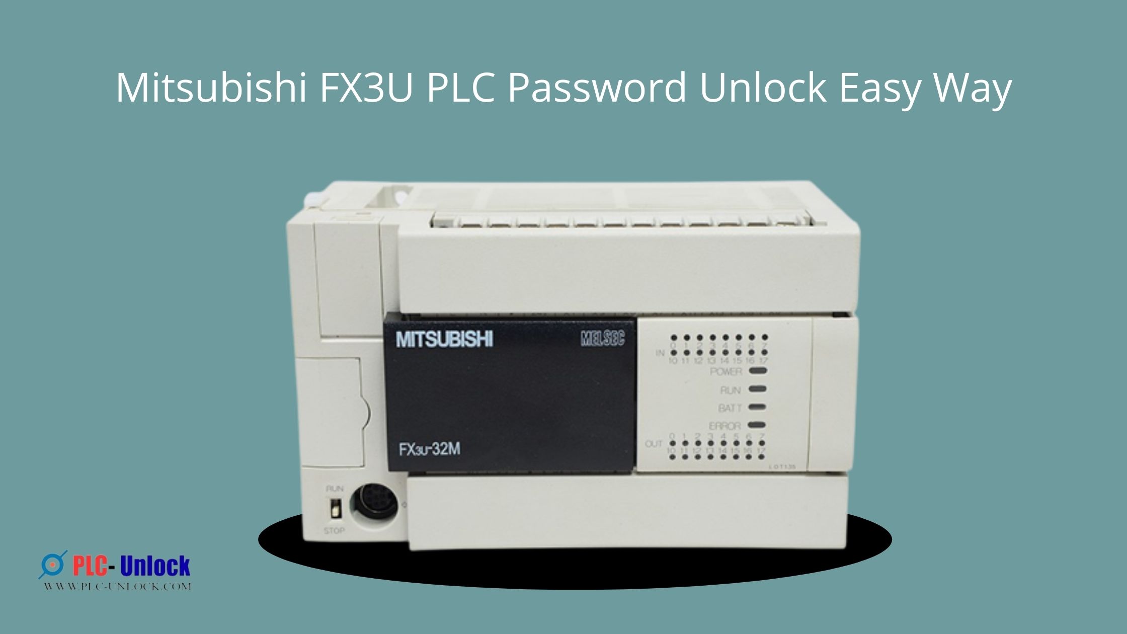 Mitsubishi FX3U PLC Password Unlock Easy Way